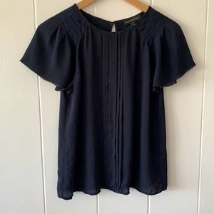 Banana Republic Petite XS Navy Blouse